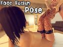 Dirty stocking fetish and legs game perversion
