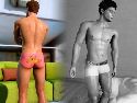 Horny studs and twinks in online gay porn game