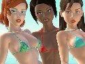 Three nasty virtual 3d lesbians