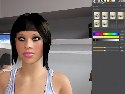 Brunette girl in reality porn game